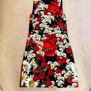 Dolce & Gabbana poppy and daisies dress Sz 36